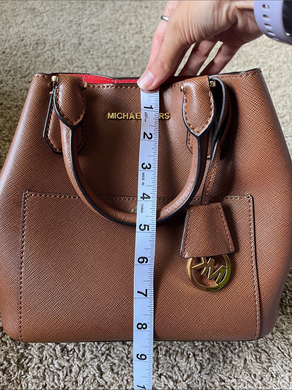 Michael Kors Greenwich Saffiano Leather Grab Bag - Picture 11 of 11